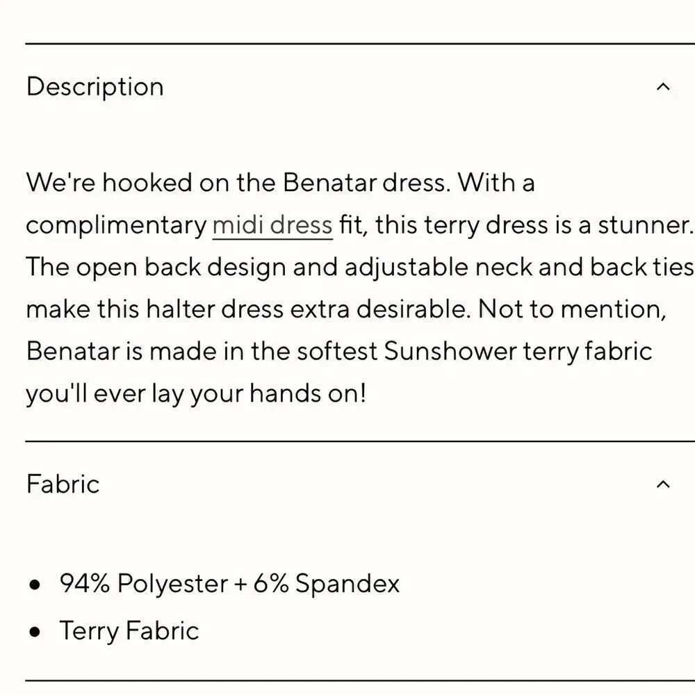 NWT Frankie’s Bikinis Terry coverup dress